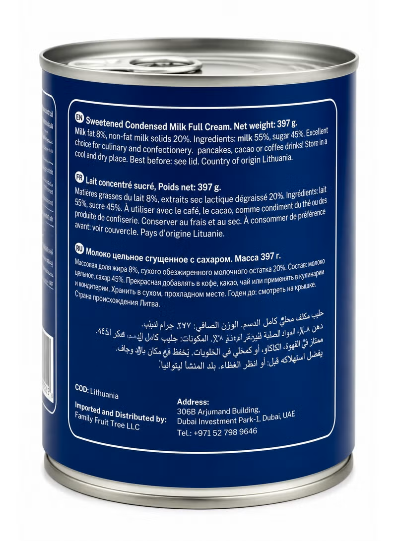 Elephant & Fig Tree Sweetened Condensed Milk Full Cream 397g Pack of 4