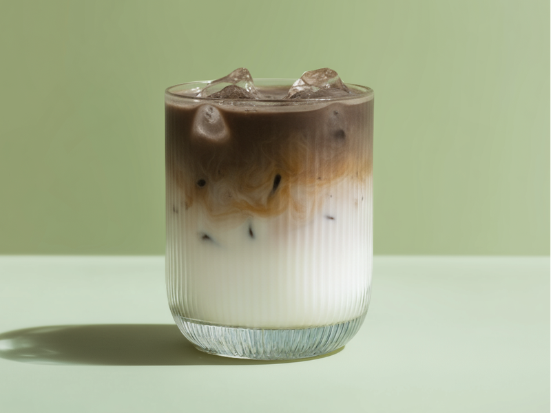 Iced Hojicha Latte