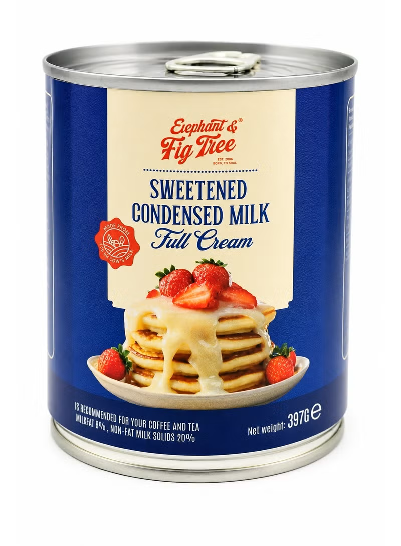 Elephant & Fig Tree Sweetened Condensed Milk Full Cream 397g Pack of 4