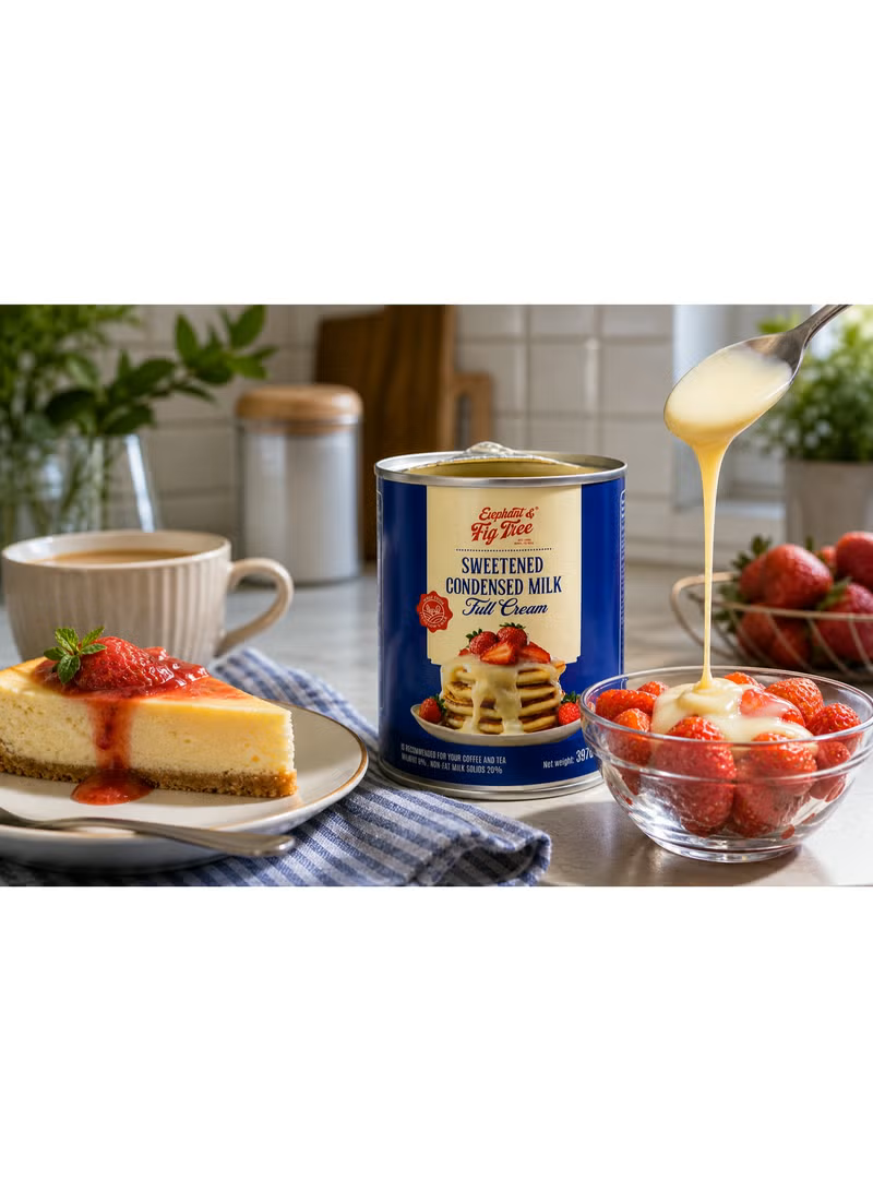 Elephant & Fig Tree Sweetened Condensed Milk Full Cream 397g Pack of 4