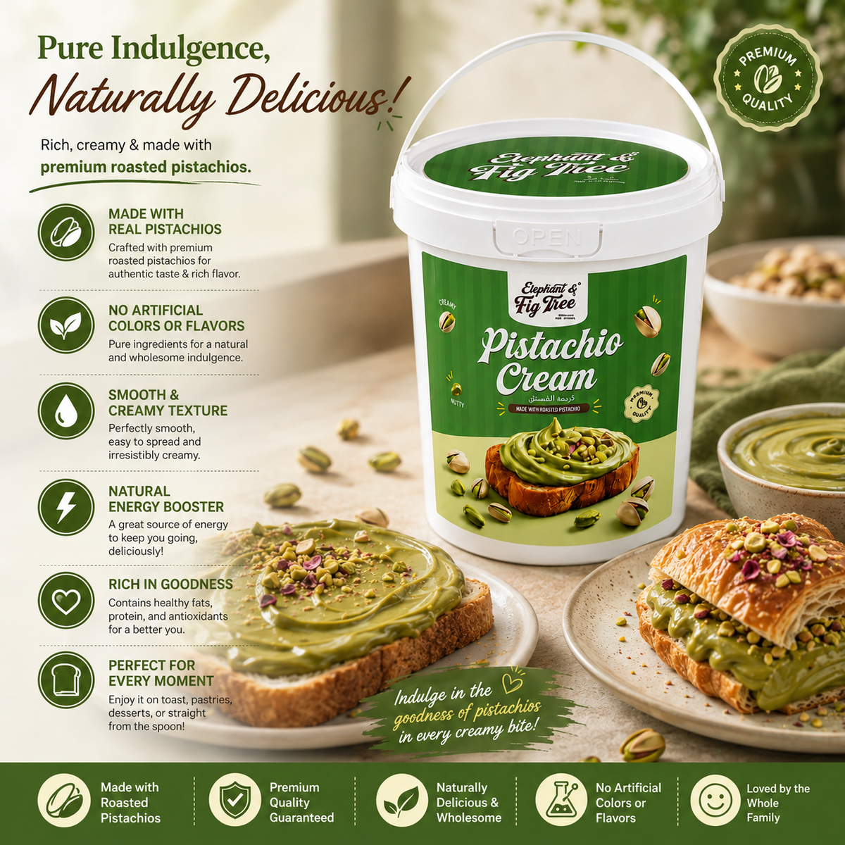 Elephant & Fig Tree Pistachio Cream 1 kg