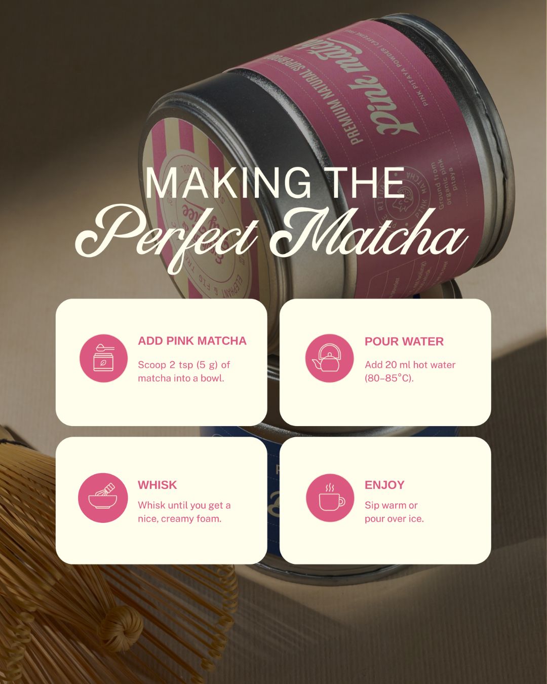 Pink Pitaya Powder - Pink Matcha