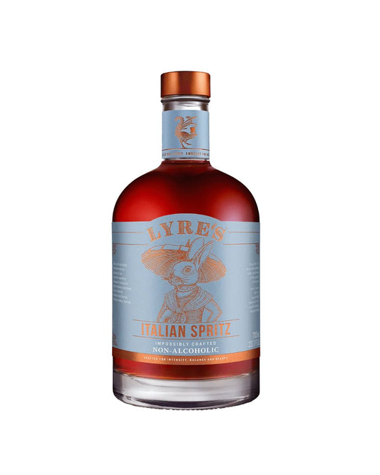 Bottle of Lyres Italian Spritz on a white background