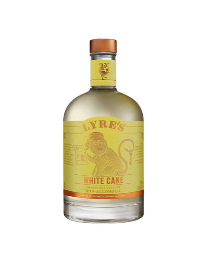 Lyre's White Cane non-alcoholic drink bottle on a white background