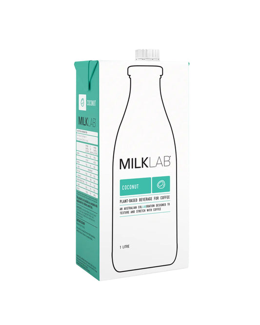 MilkLab coconut milk carton on a white background