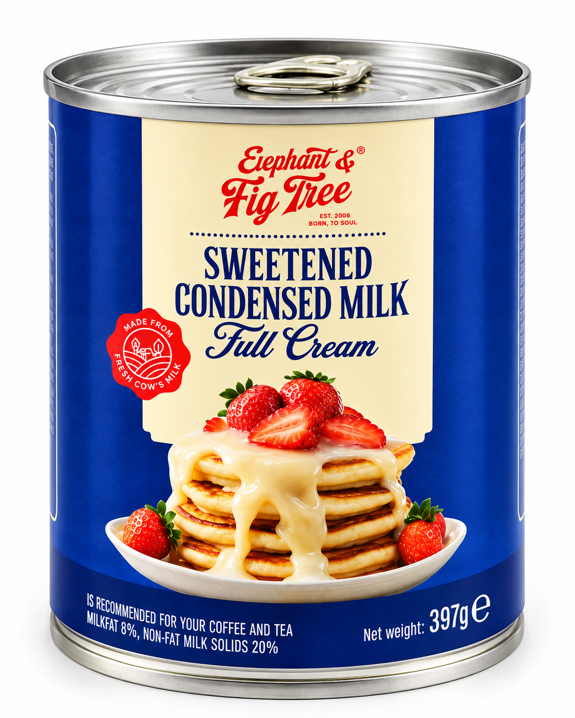 Elephant & Fig Tree Sweetened Condensed Milk Full Cream 397g Pack of 4